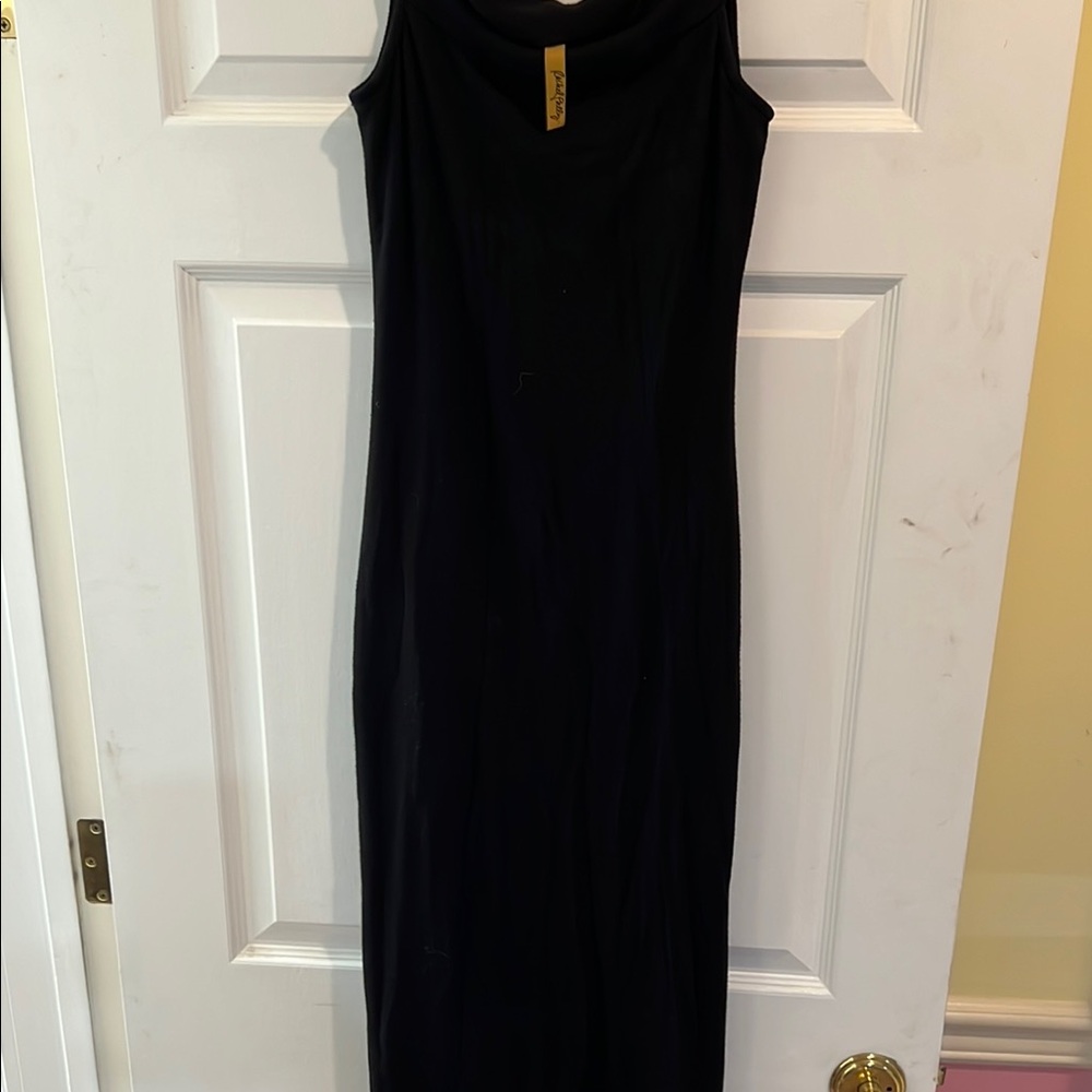Rachel Pally Black Sheath Maxi Cocktail Dress